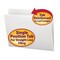 Smead Folder, File, Ltr, Straight, Wh Pk SMD12810 - alternate 1